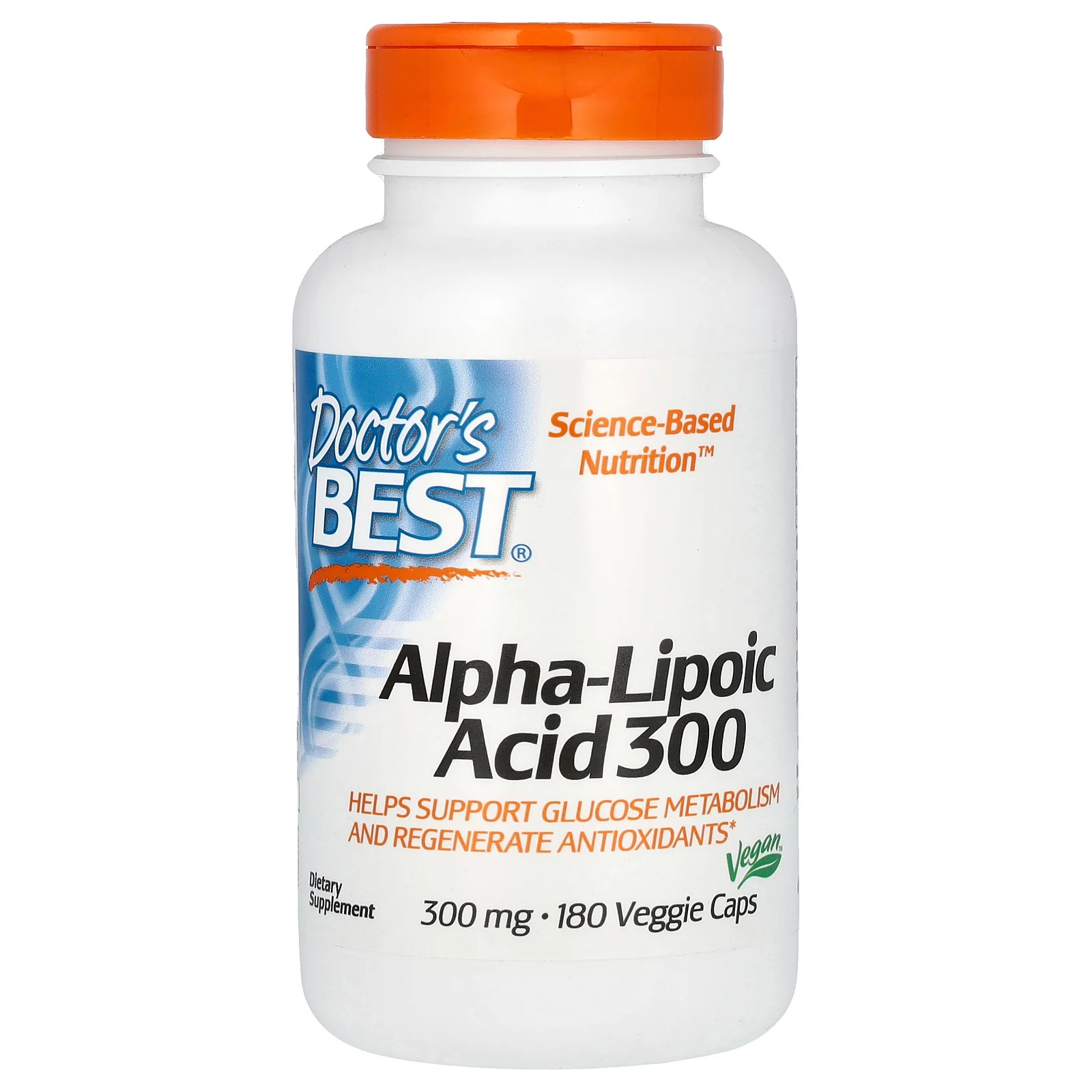 2 X Doctor’s Best, Alpha-Lipoic Acid 300, 300 mg, 180 Veggie Caps