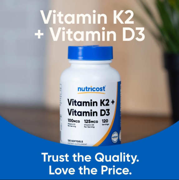 Vitamatic Vitamin D3 K2 Gummies – 60 Gummies – Supports Healthy Bone Heart Capsu