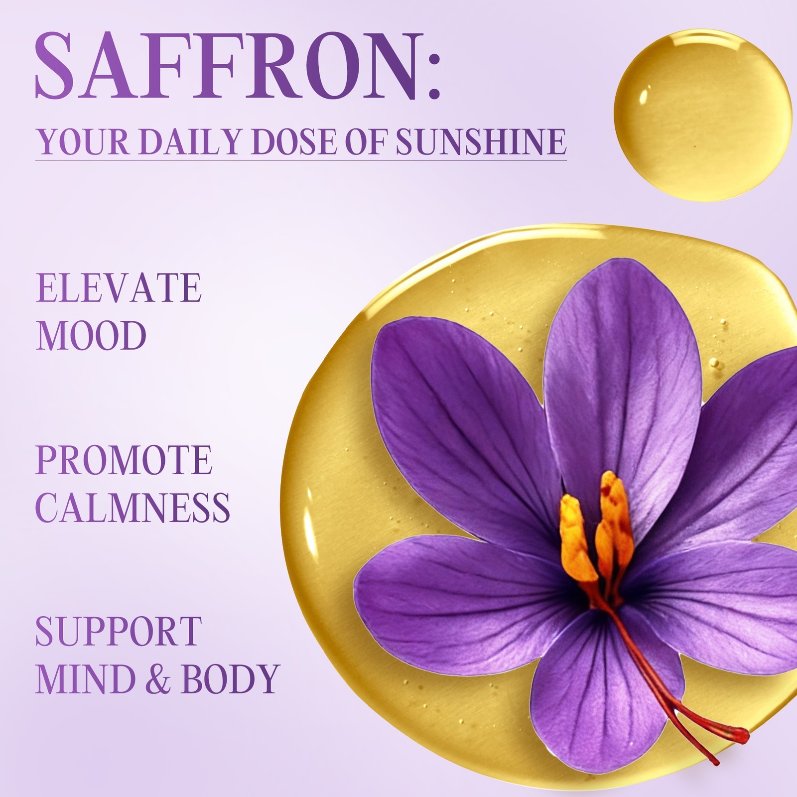 Saffron Supplements 88.5 mg &Ashwagandha, Magnesium, Zinc, B12 & D3 60ml