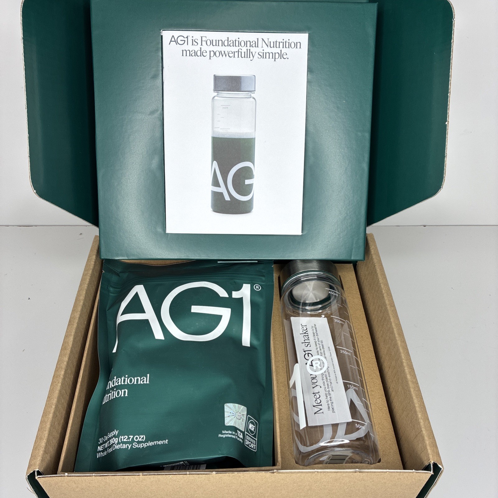 AG1 Greens Powder Supplement With Shaker And Scoop, Classic Formula, EXP 01/2026