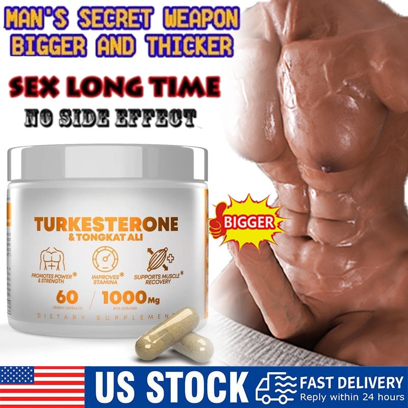 Turkesterone 1000 Mg Natural Capsules Supplement Muscle Growth & Recovery 60 Pcs