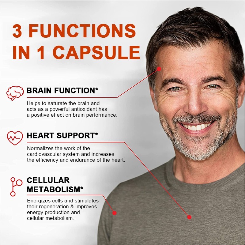 Coenzyme Q-10 COQ 10 Caps Heart Health Support, Increase Energy & Stamina 2Packs