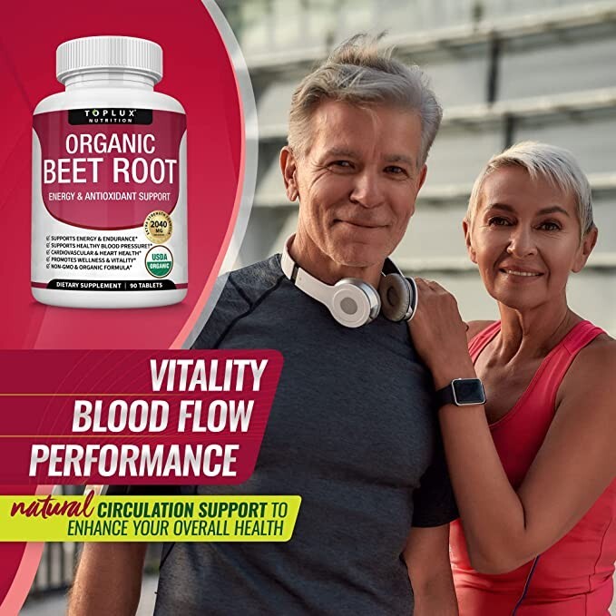 Beet Root Capsules 2040 Mg Organic Beetroot Powder Extract + Black Pepper
