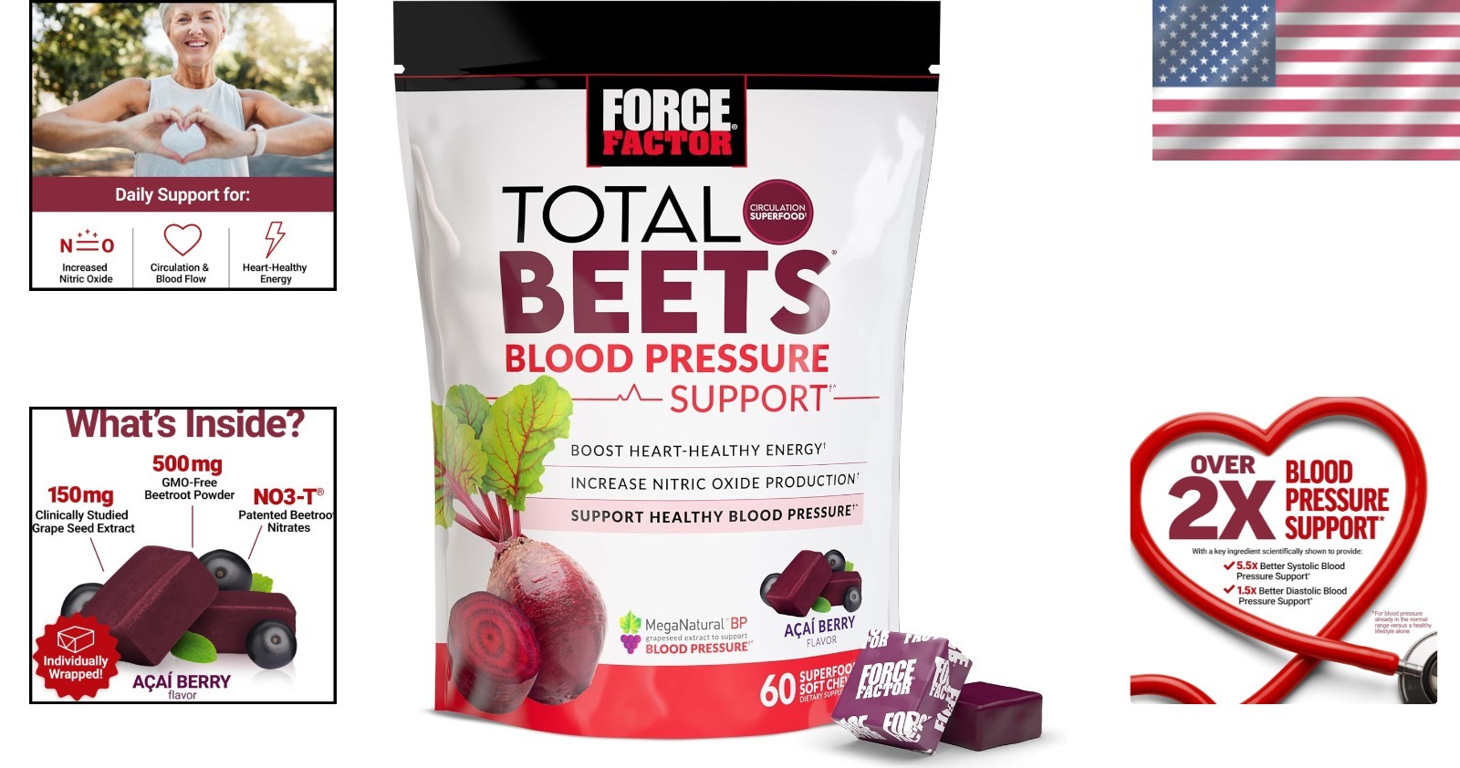 Total Beets Blood Pressure Support Chewables – Heart-Healthy Energy & Circula…