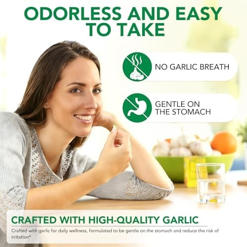 Best Aged Garlic Extract, 300 Softgels, 7500mg Odorless | Heart & Immune Pack 1
