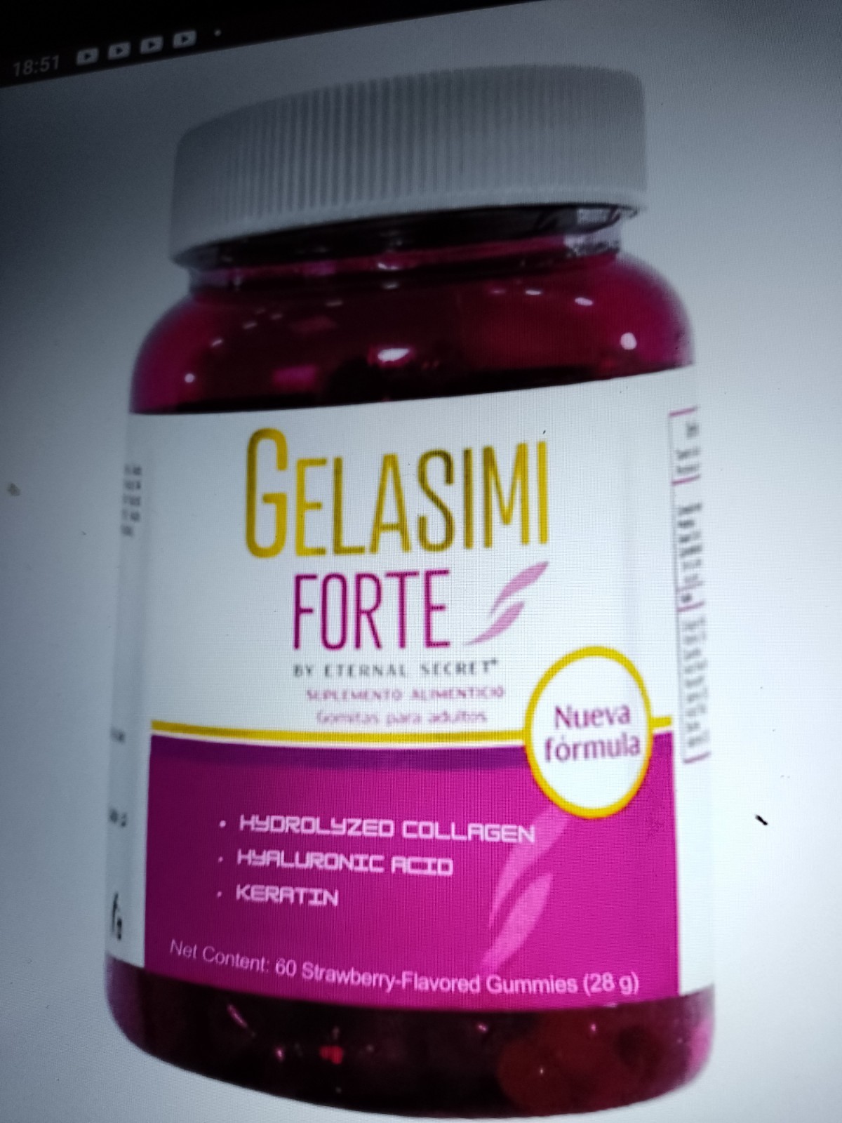 Gelasimi forte Collagen 60 Gummies From Mexico 100%