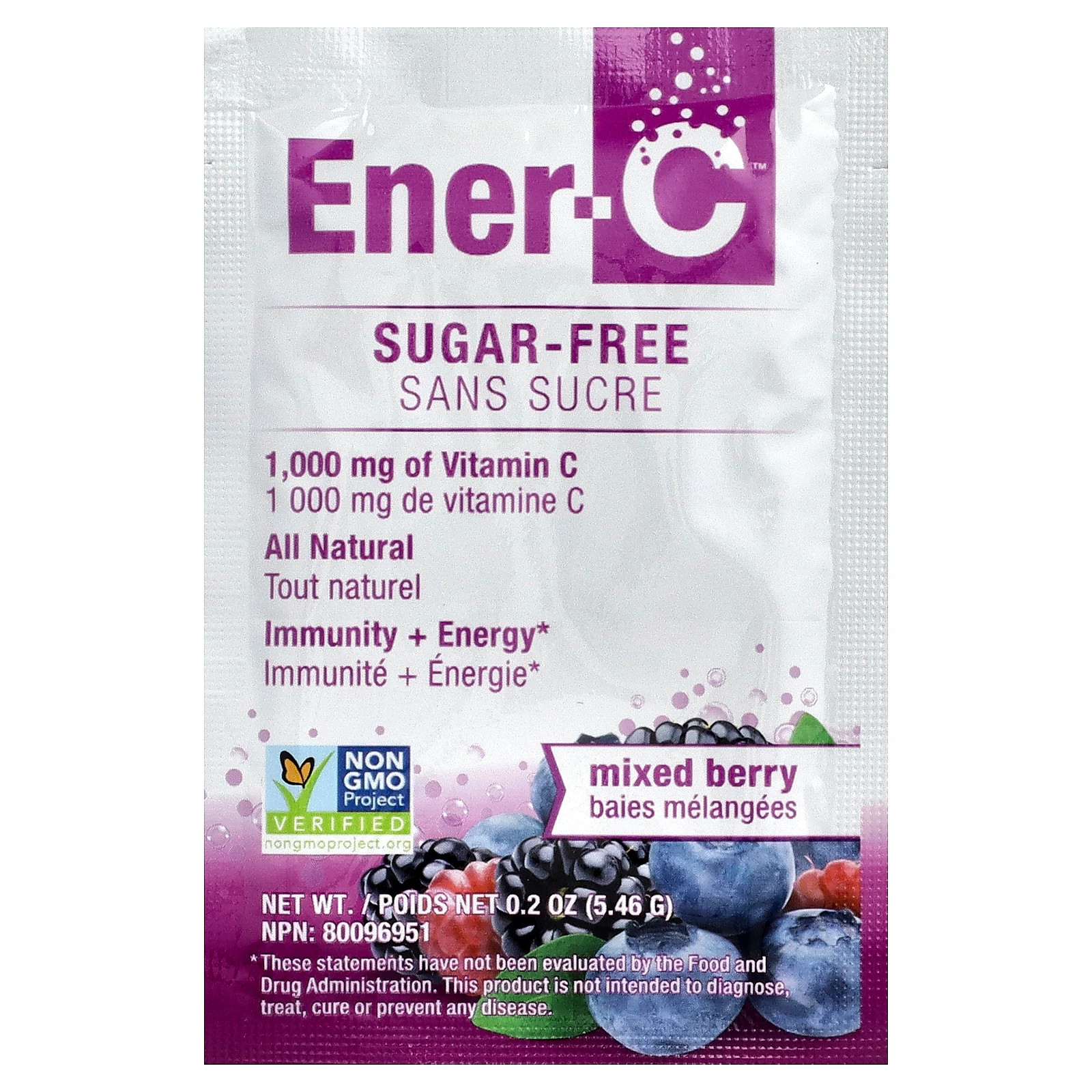 Vitamin C, Multivitamin Drink Mix, Sugar Free, Mixed Berry, 1,000 mg, 30