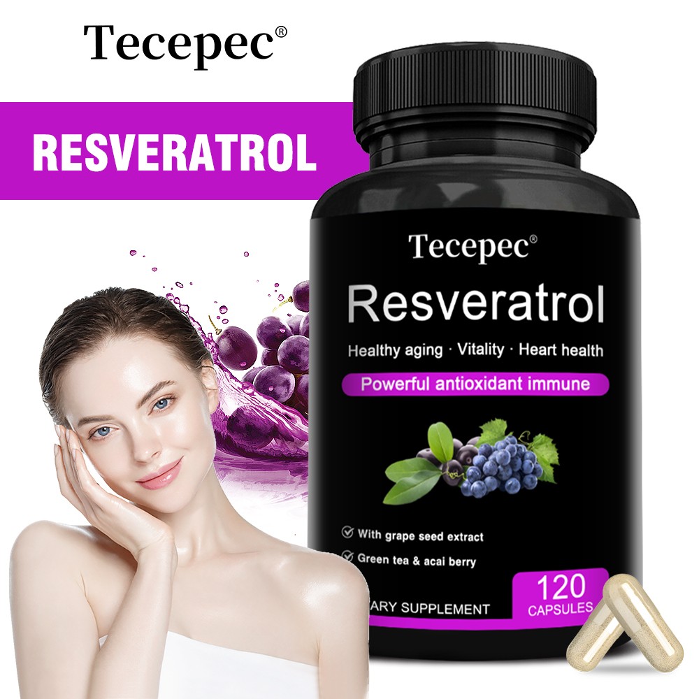Resveratrol Complex Cap For Heart Function,Immune Vitality & Healthy Aging 120CT