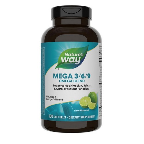 Mega 3/6/9 180 Softgels 1350 mg by Nature’s Way