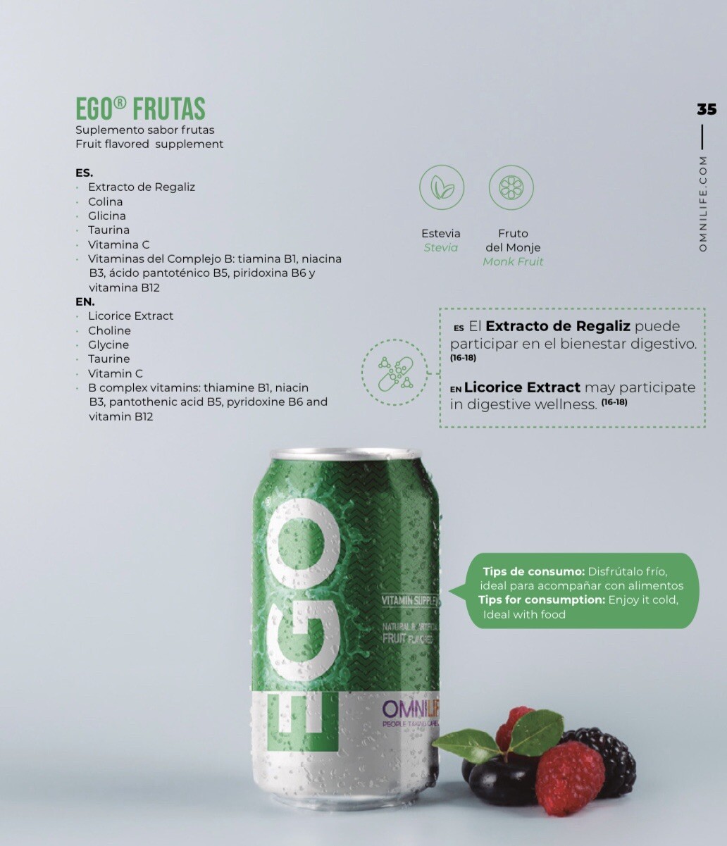 Ego Frutas Del Bosque ( 6 Pack) 355 Milliliter Each Can