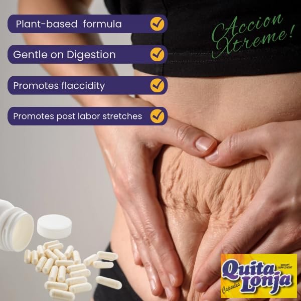 QUITA LONJA Capsules – Ginger, Pineapple & L-Carnitine – 30 Count (Pack of 1)