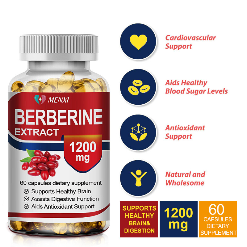 Blood Sugar Support Supplement1200mg Berberine Cinnamon Extract Maximum Strength