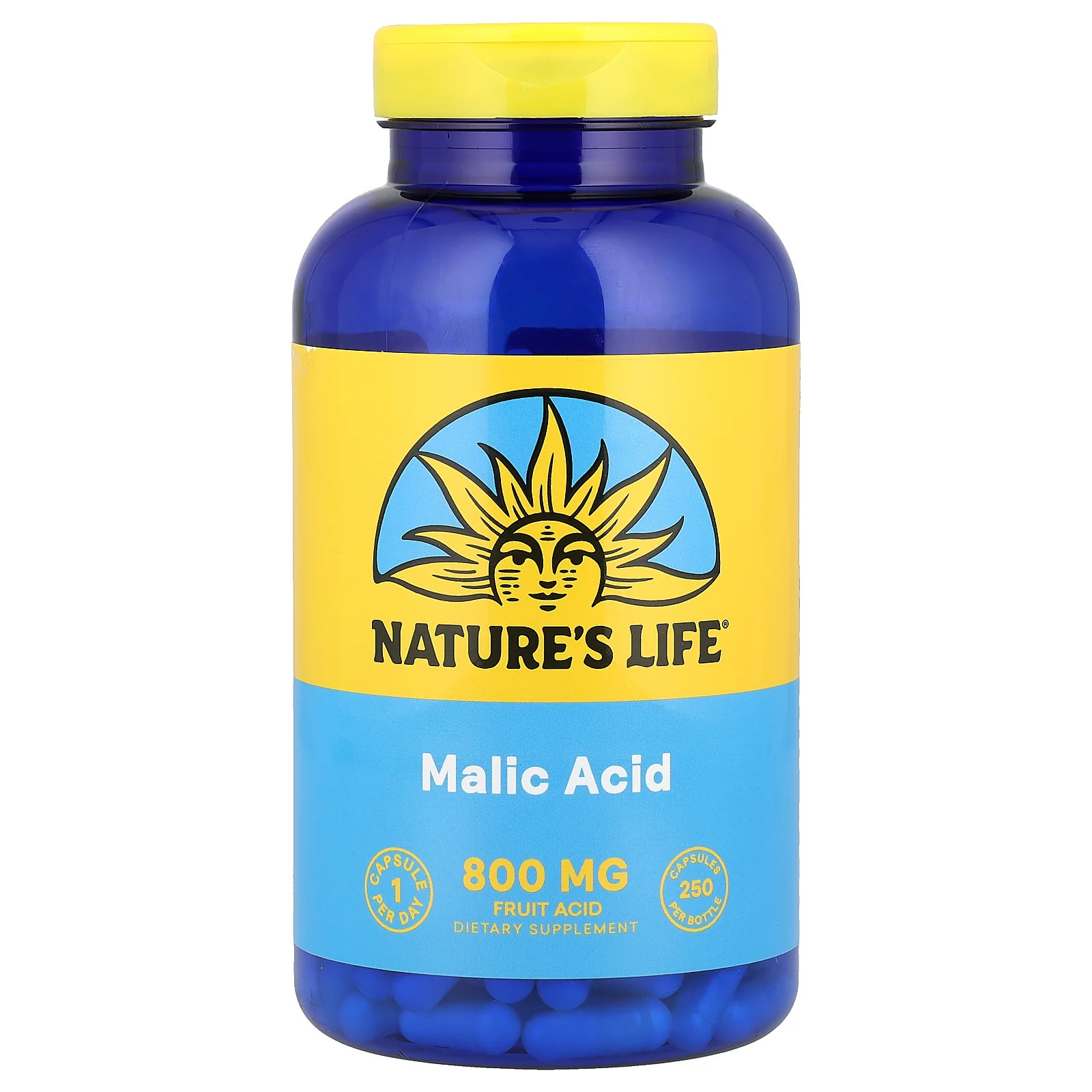 2 X Nature’s Life, Malic Acid, 800 mg, 250 Capsules