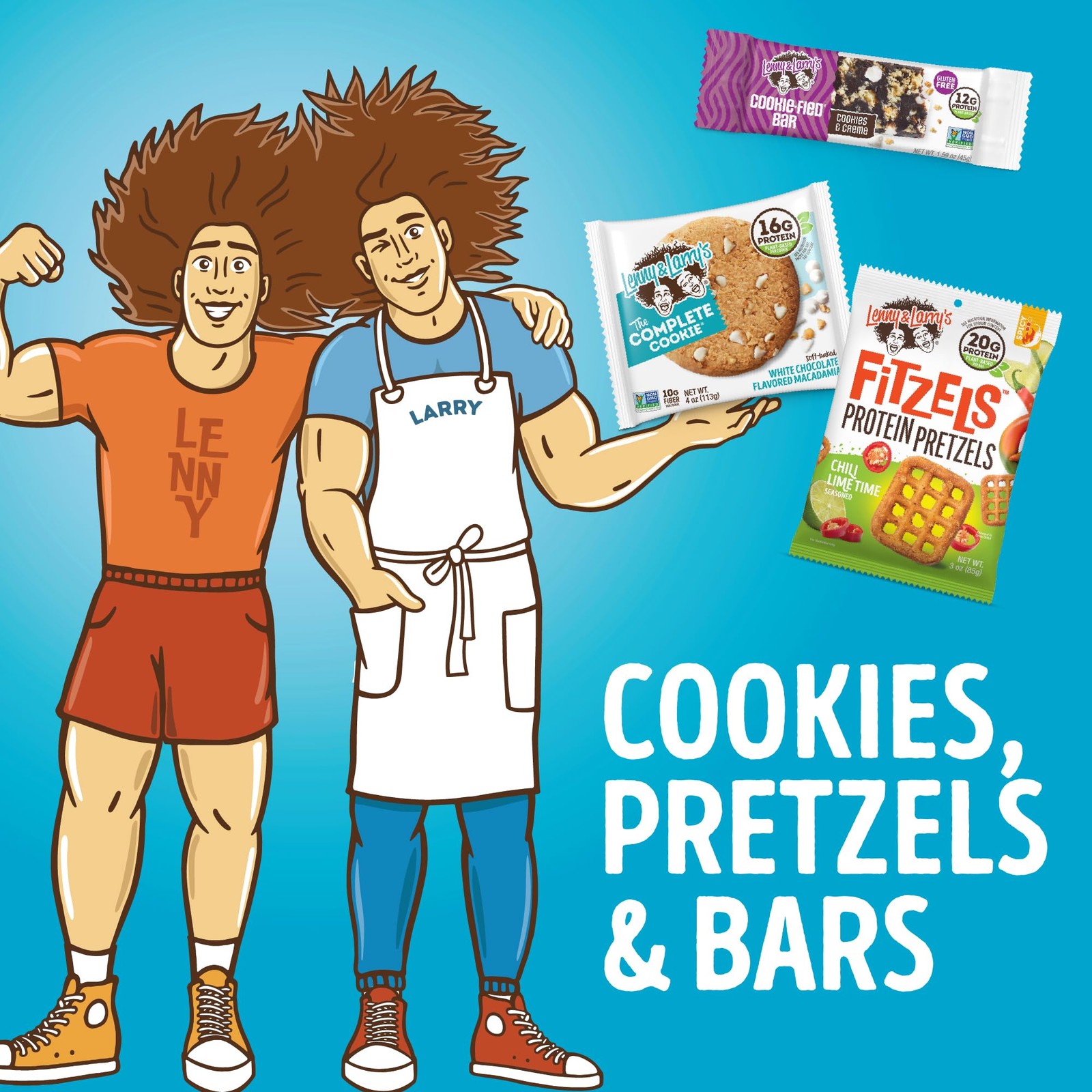 Lenny & Larry’s Cookie-fied Protein Bar – Cookies & 1.59 Ounce (Pack of 9)