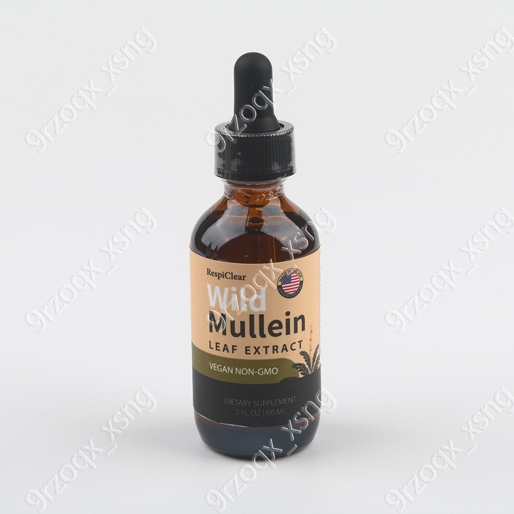 RESPICLEAR All-Natural Mullein Drops containing Ginger & Lemon for Lung Cleanse