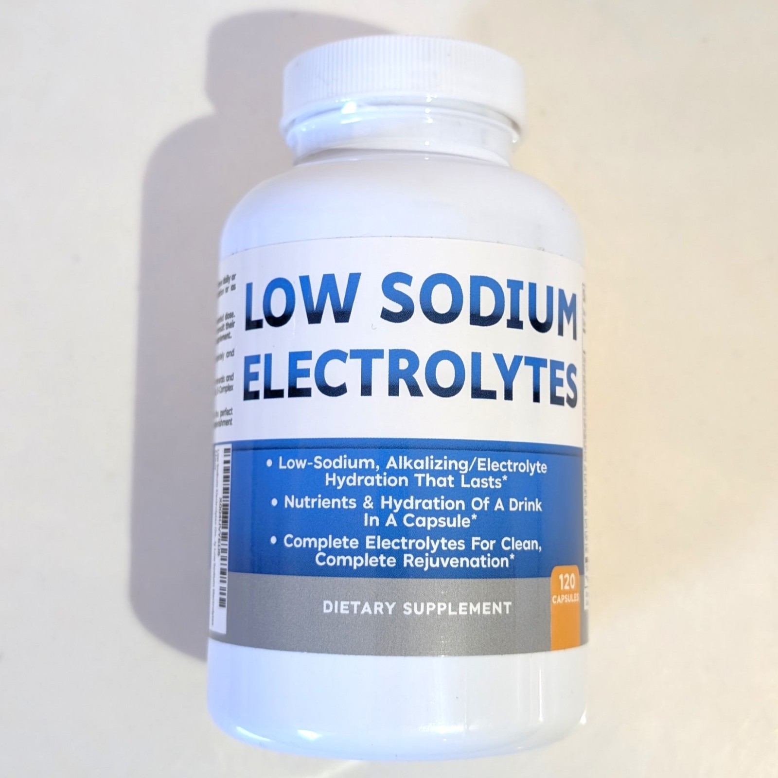 Low Sodium Electrolytes Only 23mg Serving 120 Servings Almost No Exp 11/2028