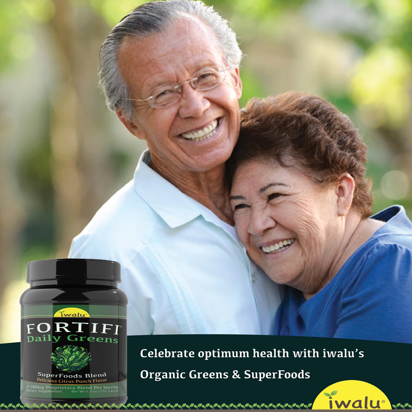 MRE – Organic Greens Superfoods – Easy Total Nutrition Drink Mix – iwalu FORTIFI