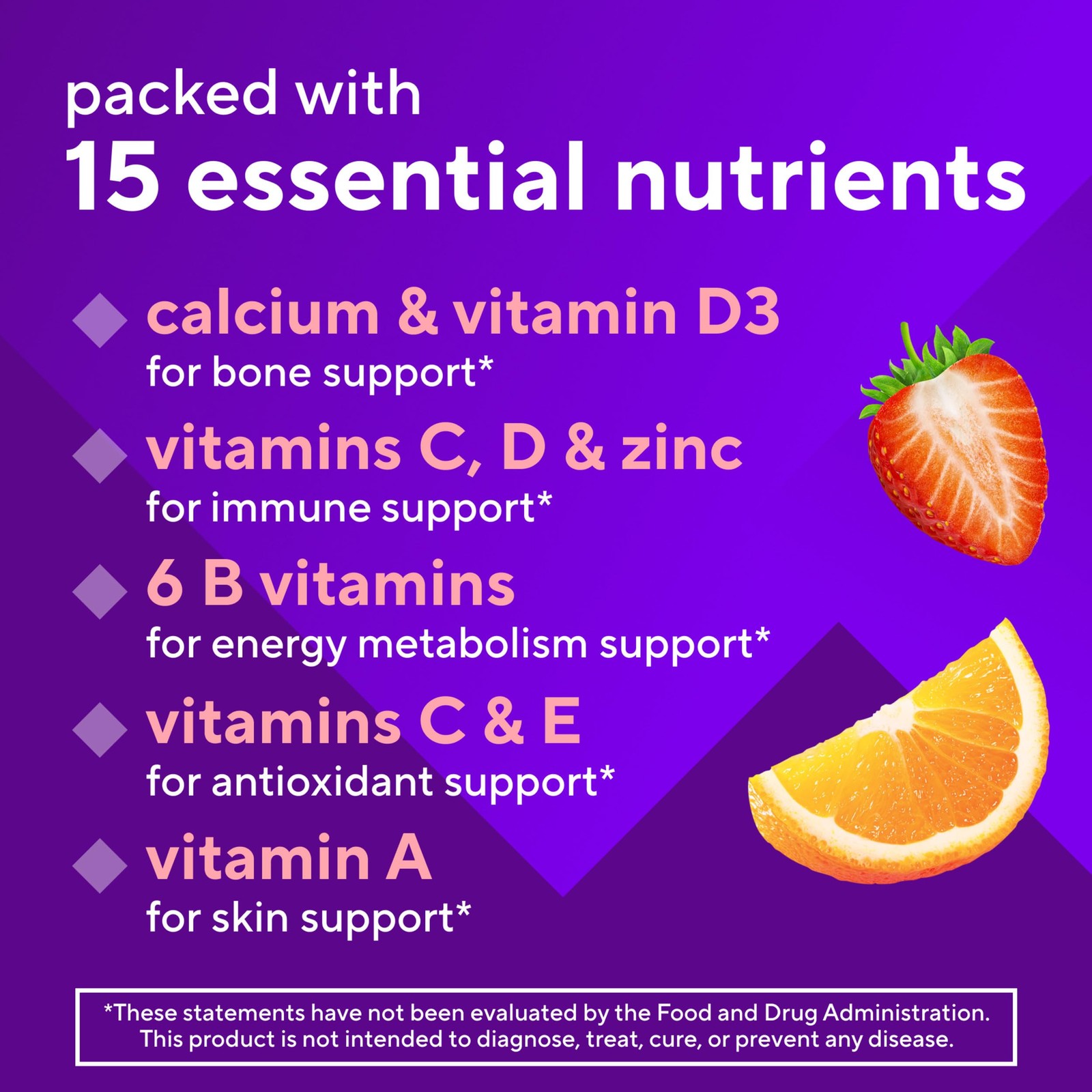 vitafusion GLP-1 Support Multivitamin, Vitamin and 90 Count (Pack of 1)