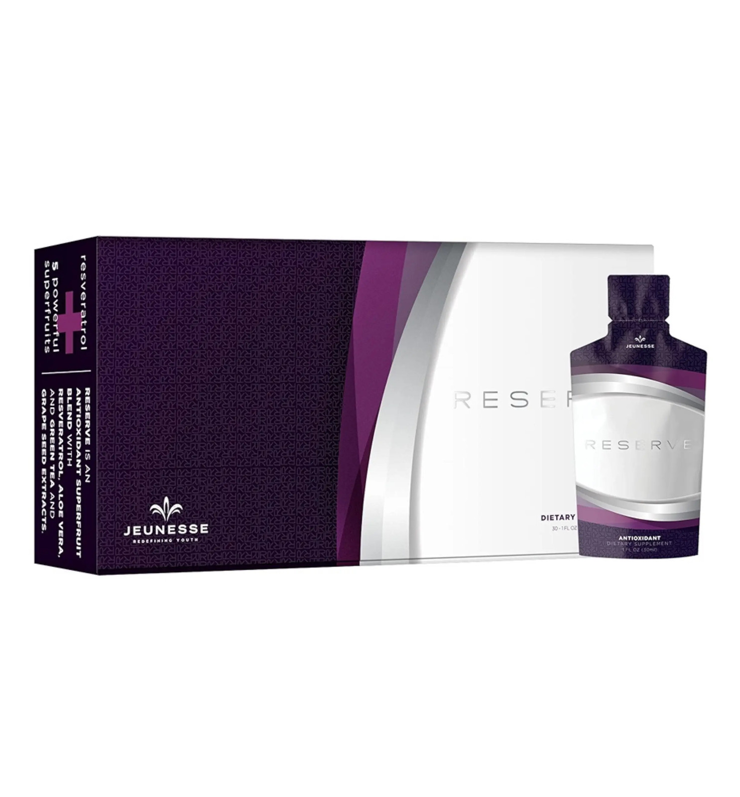 Jeunesse RESERVE Resveratrol & Antioxidants Dietary Supplement 30 x 30ml / box