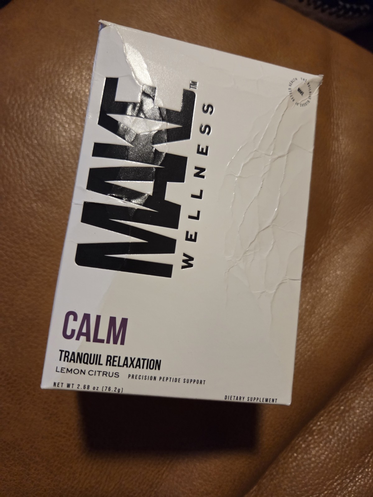 Make Wellness Calm Precision Peptide Support Open Box 23 Packets