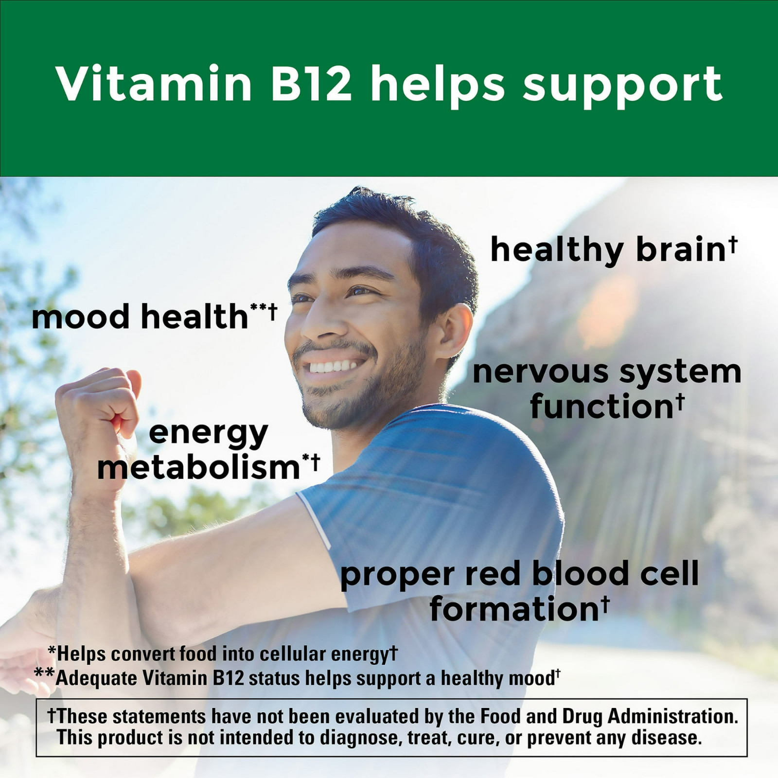 Nature Made Vitamin B12 1000 Mcg, Easy to Take Sublingual B12- 60 Count