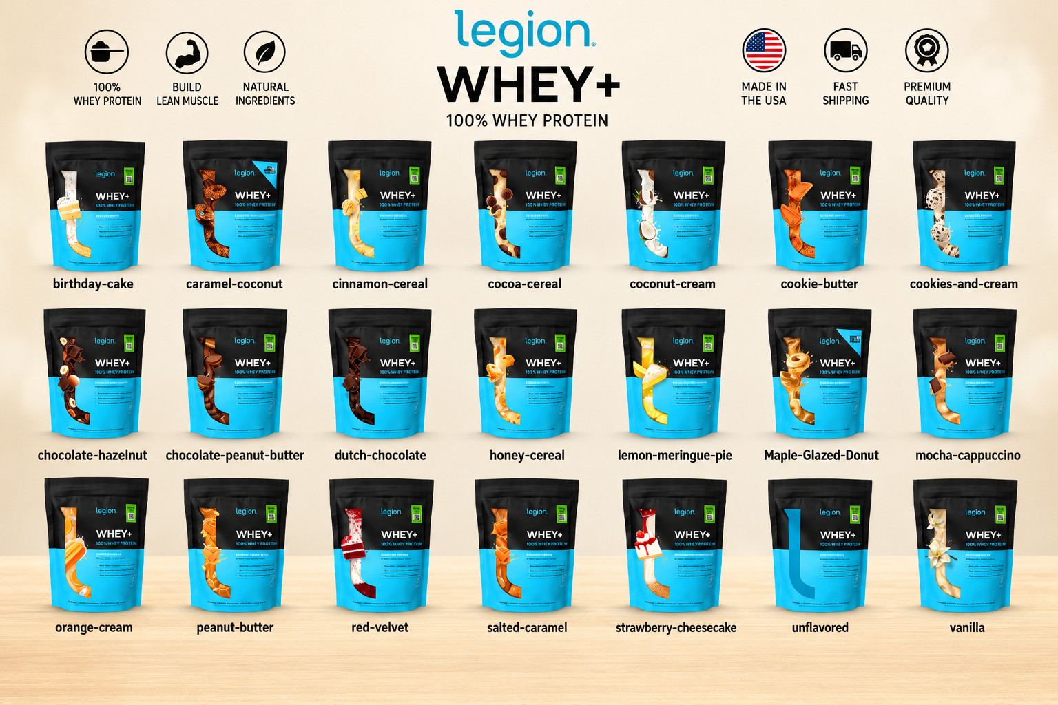 Legion Whey+ Protein Powder 30 Servings Choose Flavor New Seale.FreeShip!!!!