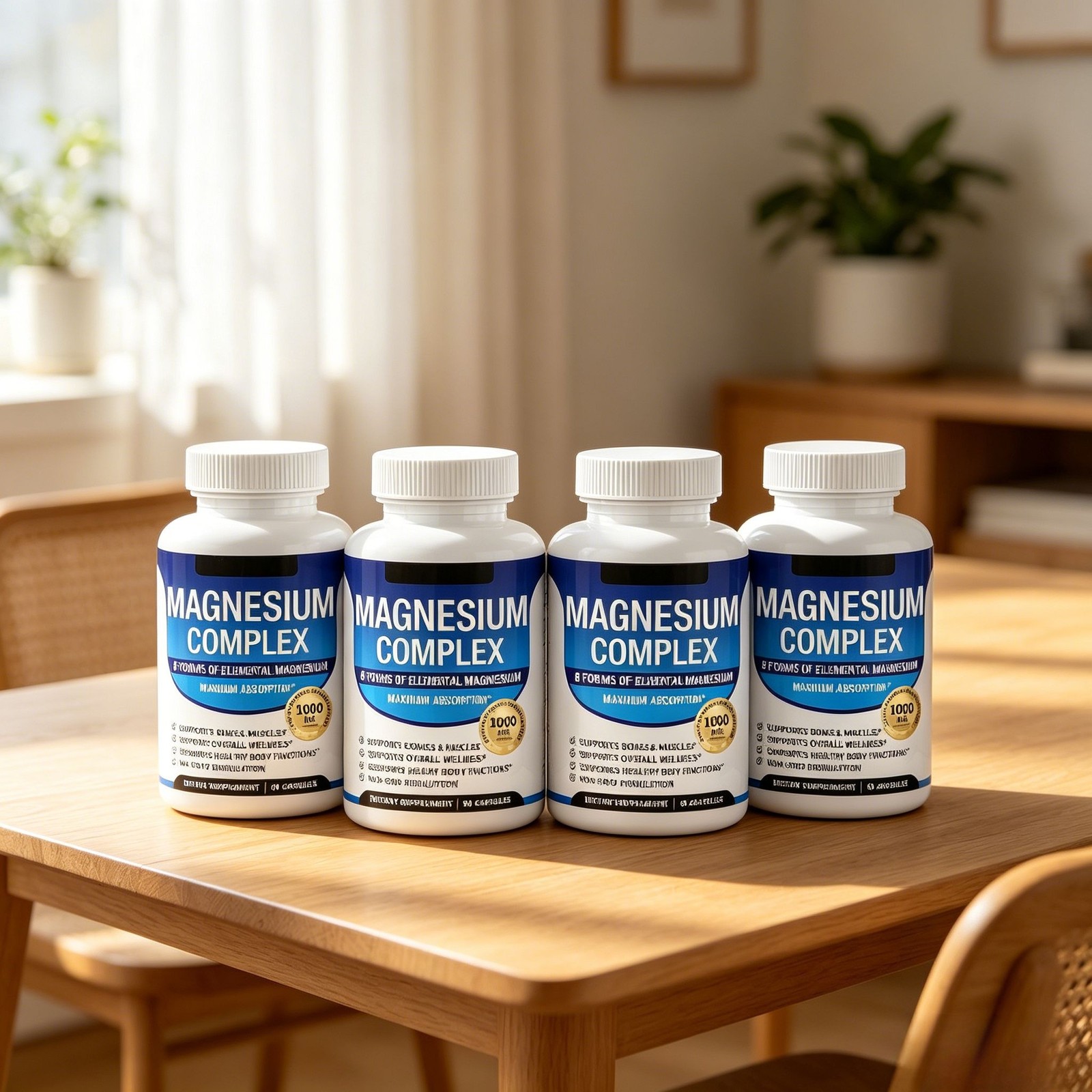 Advanced 8 Toplux Nutrition Complex Mag 1000mg Supports 4X Elemental Magnesium
