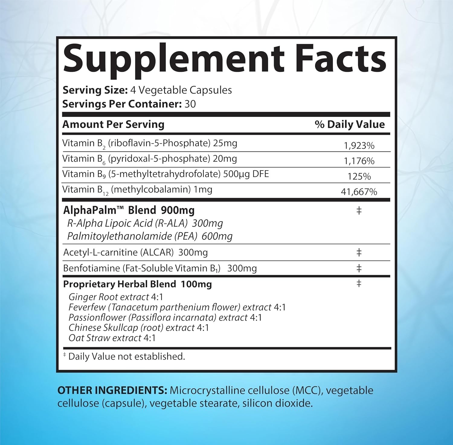 SciatiEase Sciatic Nerve Health Supplement Alpha Lipoic Acid B Complex 120ct