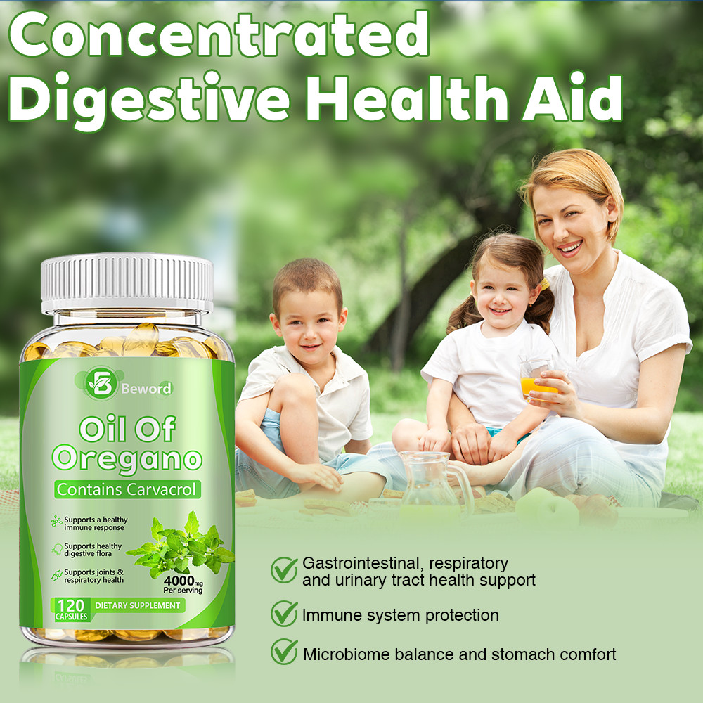 Oregano Oil 4000mg 120 Softgels Capsules Pills Contains Carvacrol Immue Support