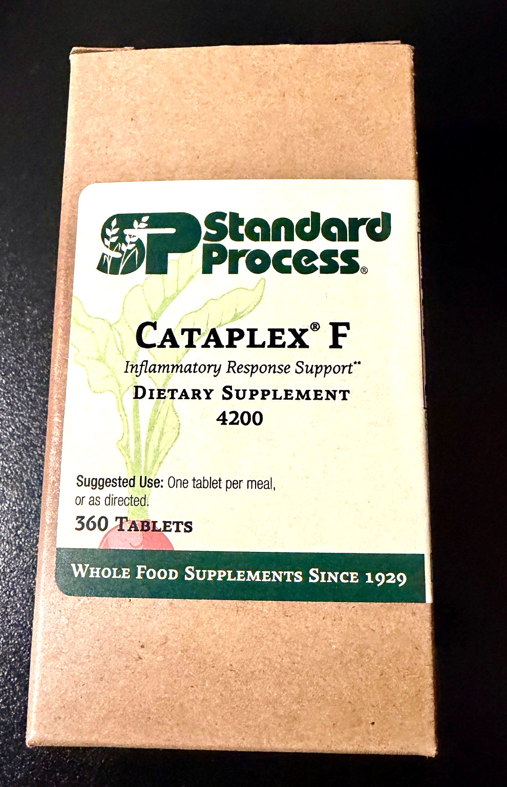 Standard Process Cataplex F Tablets 360 Tablets Fat Metabolism | Exp 1/18/2025