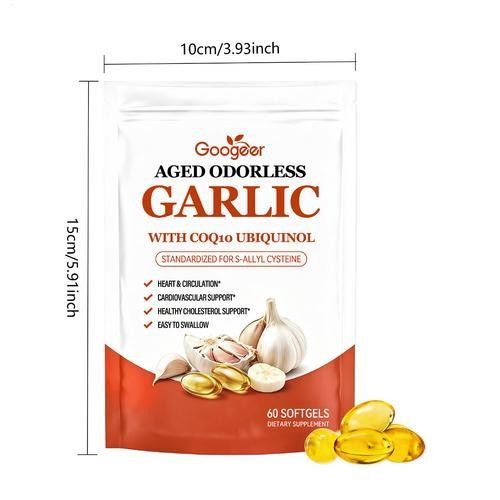 Aged-Resilia Garlic Extract 600mg Softgels (60 Count)