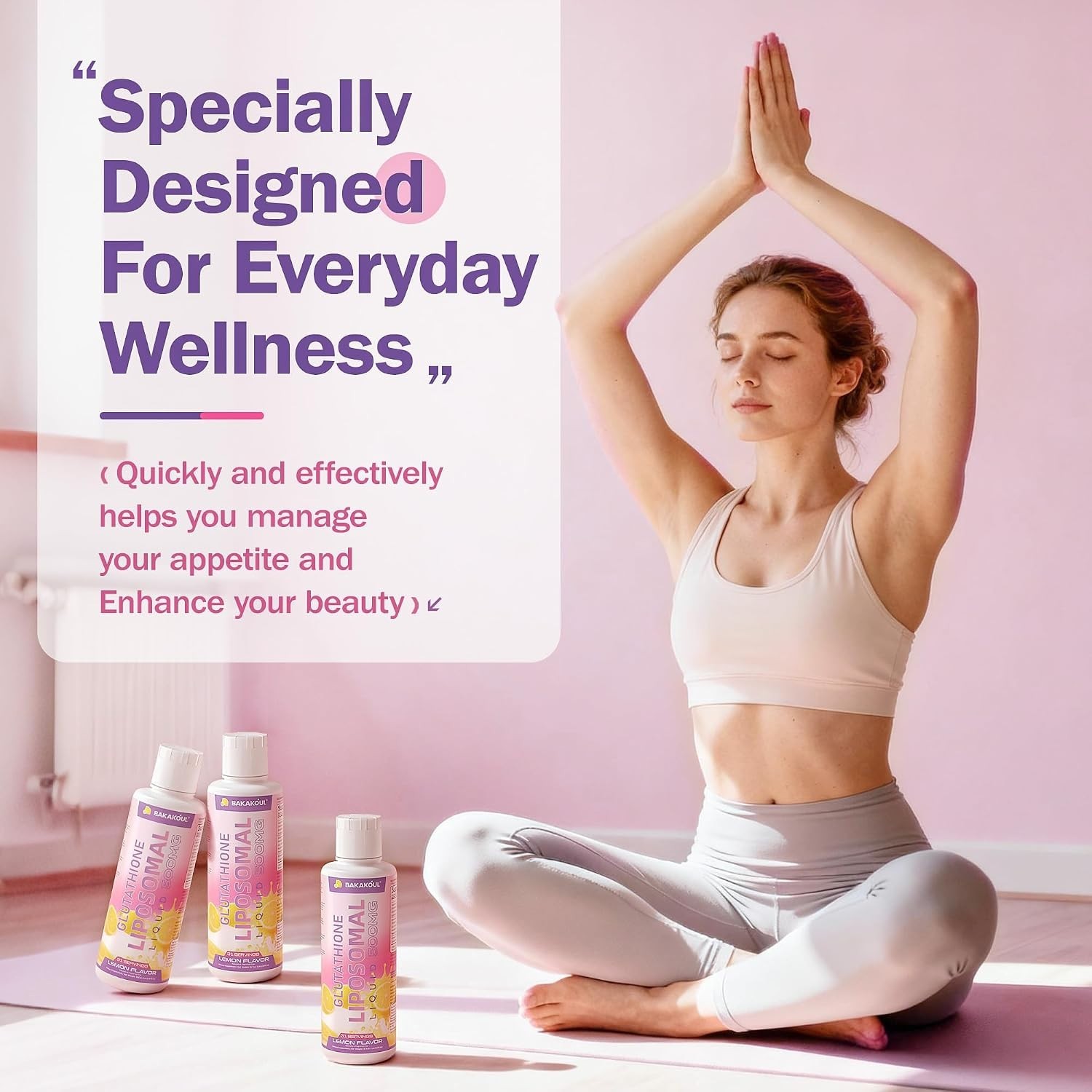 Liposomal Glutathione 3-in-1 Liquid with Superior Absorption & Lemon Flavor
