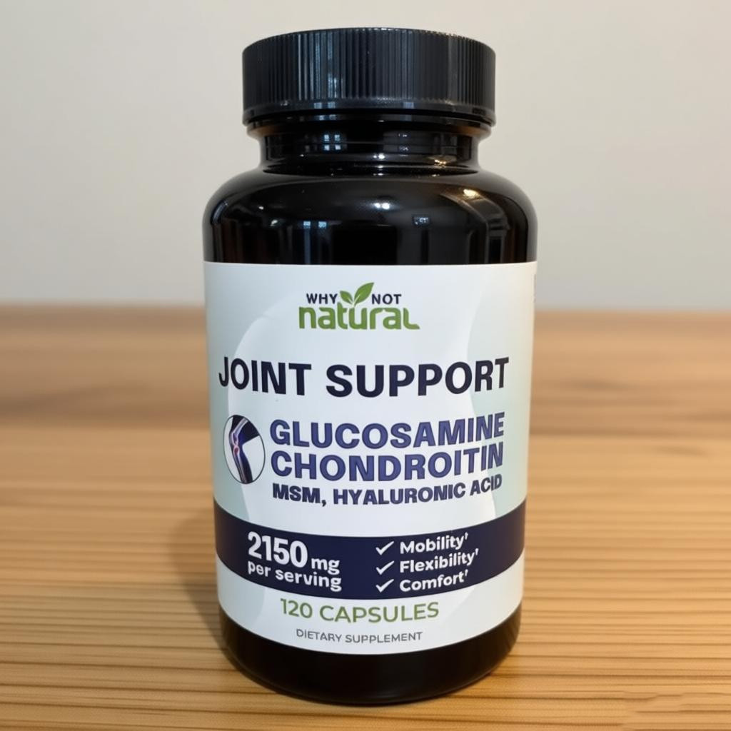 Why Not Natural Glucosamine Chondroitin MSM Joint Support Supplements – 120 Caps