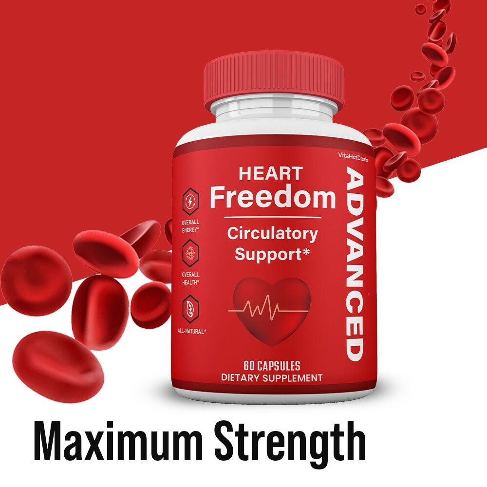 Heart Freedom Capsules, Heart Freedom Pills Circulation & Blood Support (3 pack)