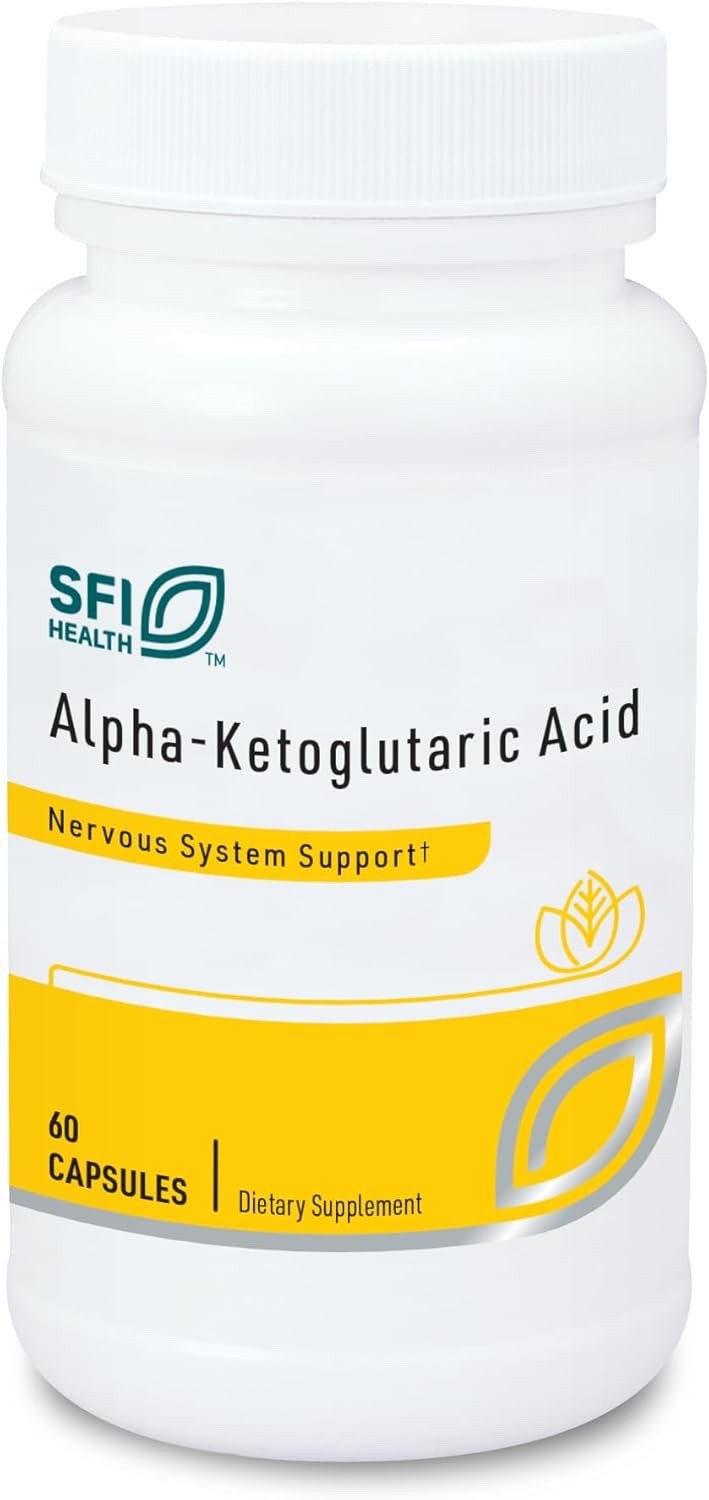 Klaire Labs Alpha-Ketoglutaric Acid (60 Capsules) – Expiration: 01/2026