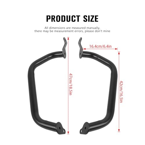 Engine Guard Highway Crash Bar Protector Replacement for Suzuki Boulevard Black