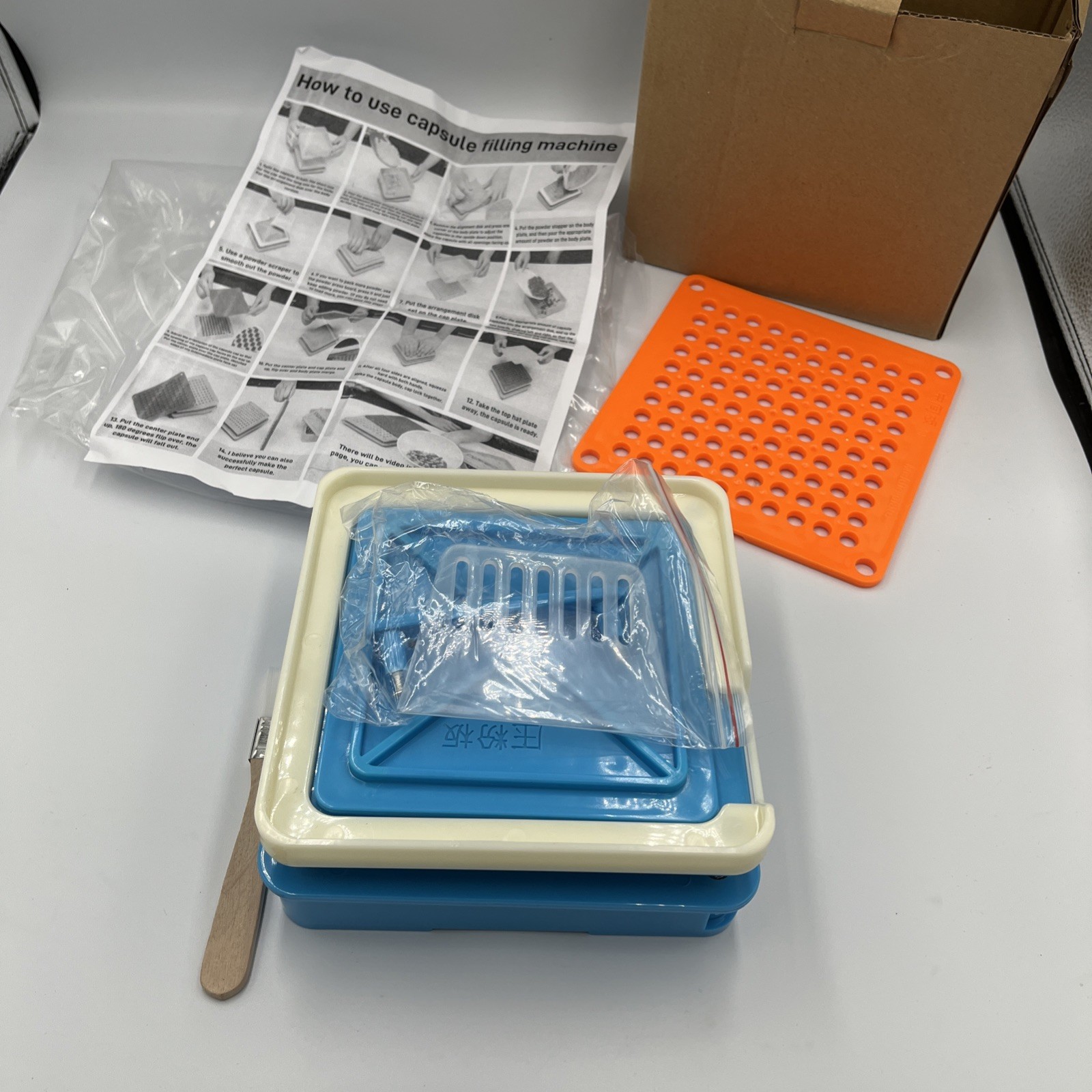 100 Hole Pill Box Organizer And Storage Unit