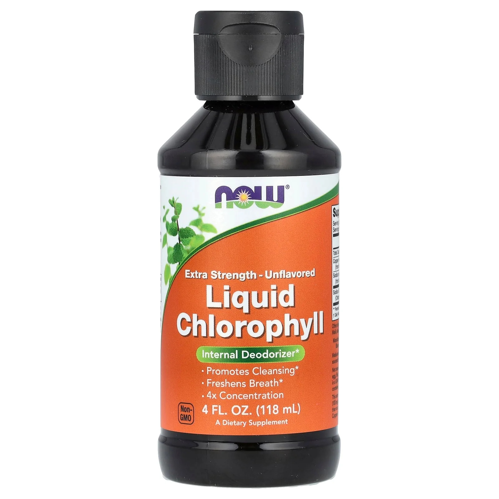 2 X NOW Foods, Liquid Chlorophyll, Unflavored, 4 fl oz (118 ml)