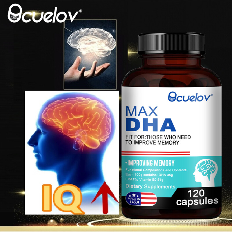 Max DHA Contains EPA ,Supports Healthy Brain,lmproving Memory 130/60/120Softgels