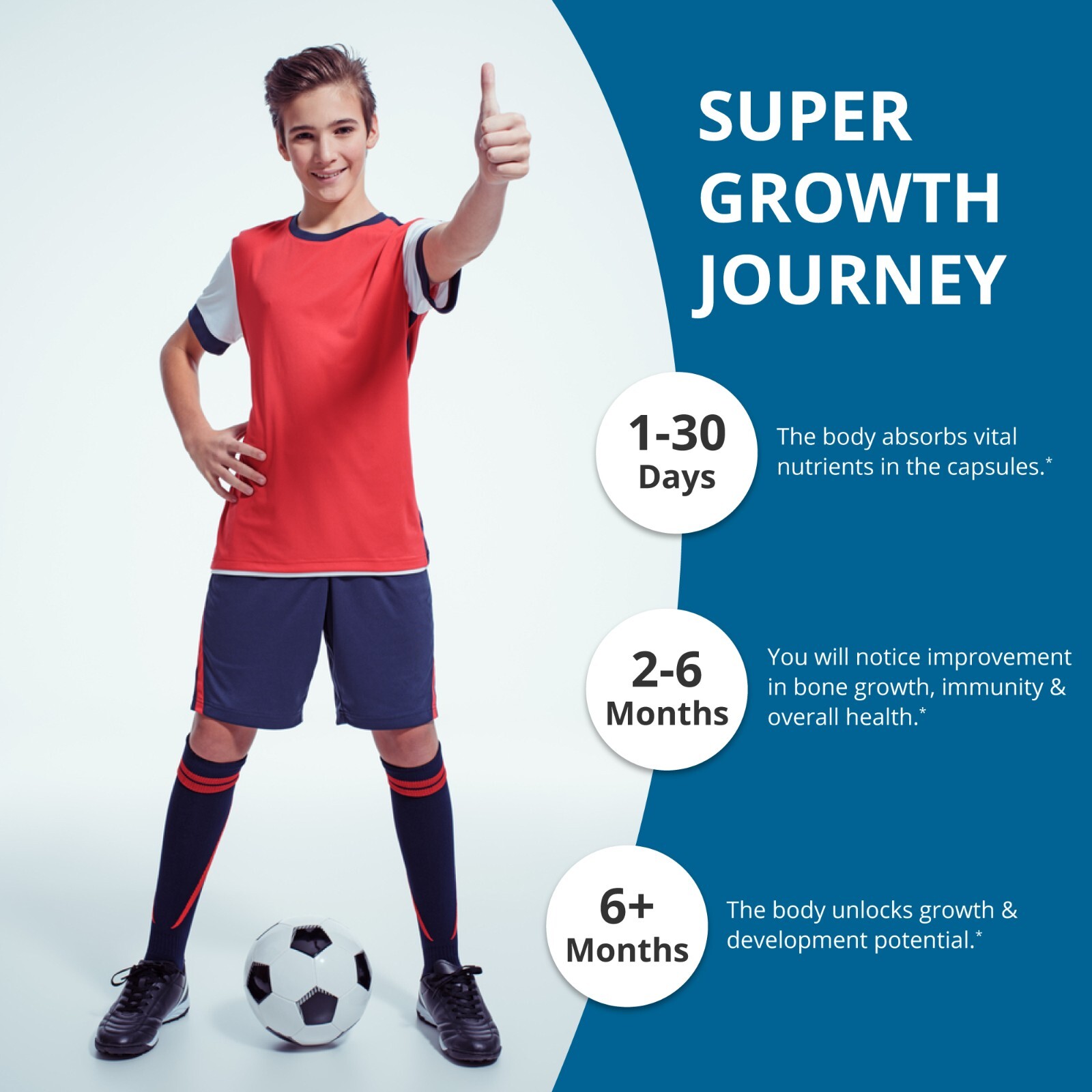 Grow Power – Support Healthy Growth, Bone Strength and Immunity for Age 10+