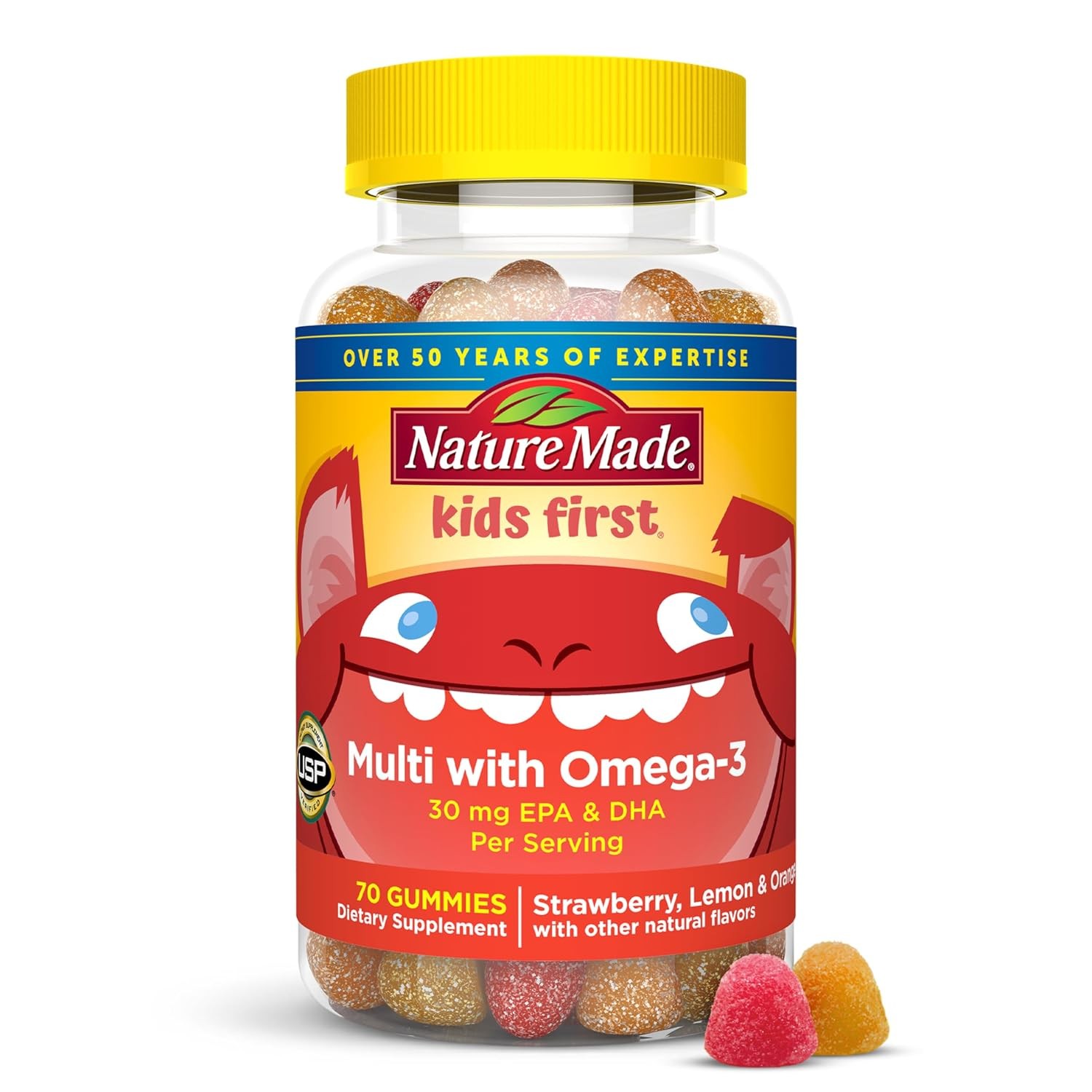 Kids Multivitamin with Omega 3 Gummy Vitamins Nature Made Kids Daily Supplement