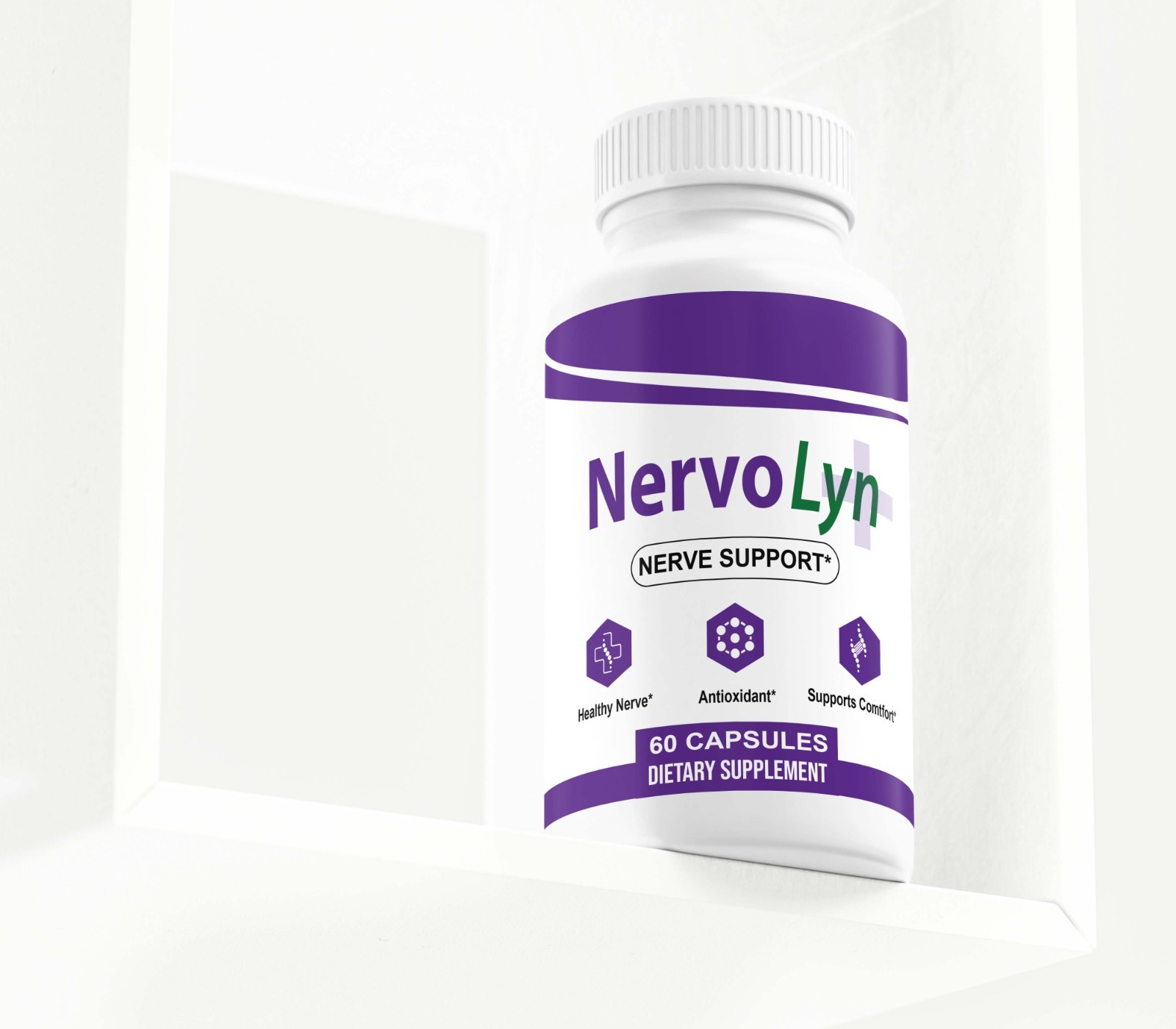 (3 Pack) NervoLyn Capsules, All-Natural Nervo Lyn for Nerve Health Support