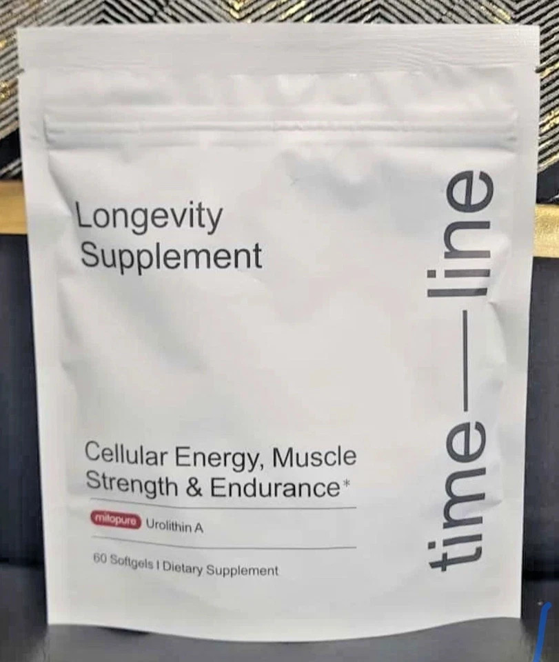 Time-Line Longevity Supplement Mitopure Urolithin A 60 Softgaels -2 Pack – 07/27