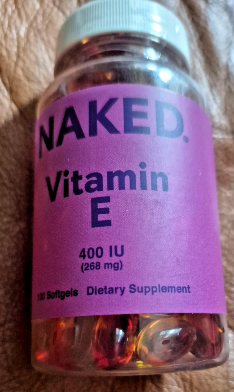 Naked Vitamin E 400 IU – w/ Mixed Tocopherols – 100 Softgels – Antioxidant