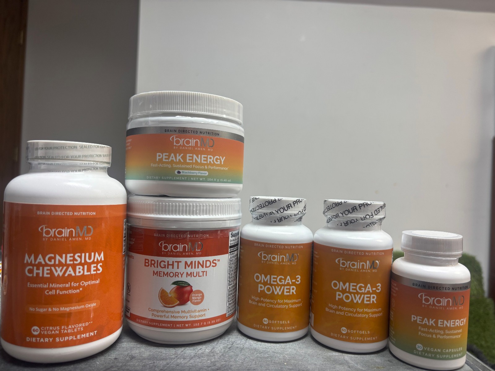 Brain MD Bundle – Omege 3 – Peak Energy – Magnesium – Memory Multi