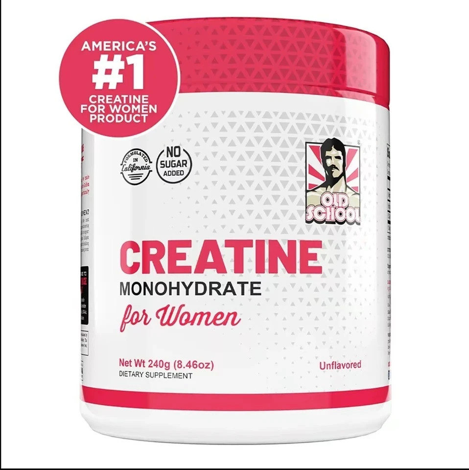 Old School Women Creatine Monohydrate to Support Labs 240g 30 Servings