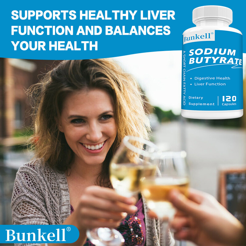 Sodium Butyrate Capsules – Supports Liver And Gut Function Health 120 Capsules