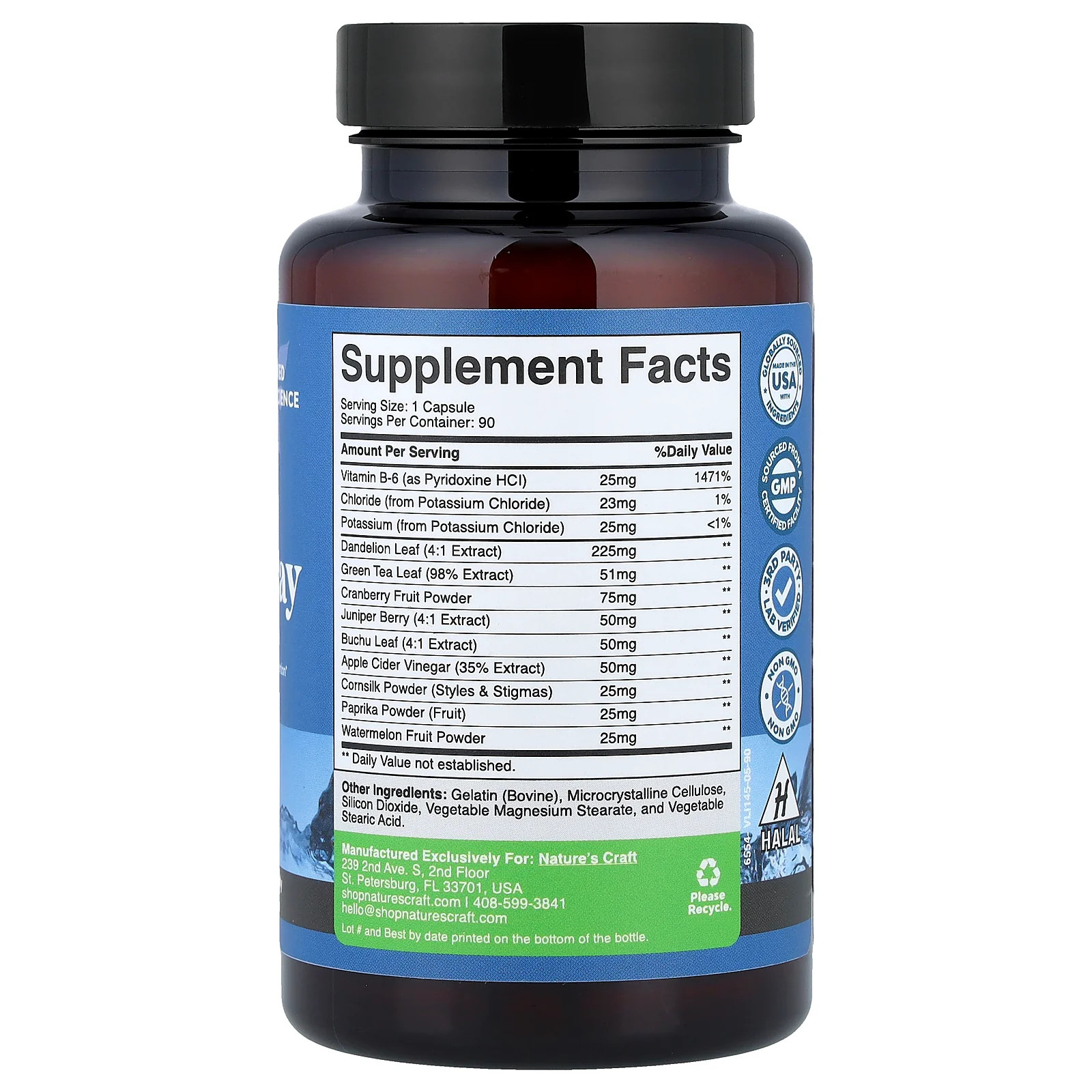 2 X Nature’s Craft, Water Away, Maximum Strength, 90 Capsules