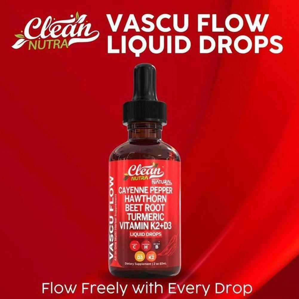 5pcs*60ML Cayenne Pepper Hawthorn Beet Root Turmeric Vitamin K2+D3 Liquid Drops