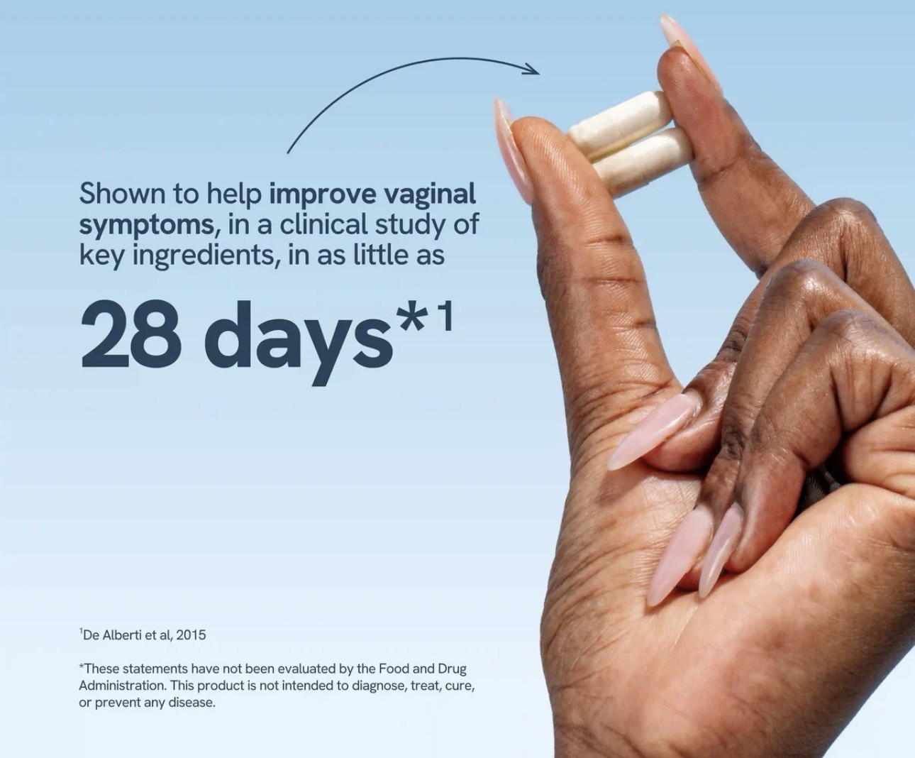 Happy V Women’s Daily Prebiotic + Probiotic Vegan 60 Capsules Digestive Support
